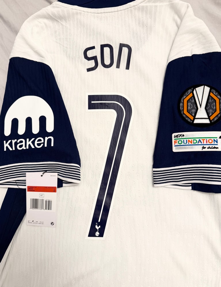 Image of PRE ORDER: NEW Tottenham Hotspur “SON 7” Vaporknit 2024/25 Home Europa Final Shirt,   L