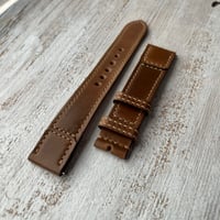 Image 3 of Horween Shell Cordovan watch band - Reverso style