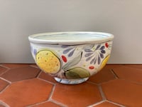 Image 1 of Bowl with lemons, and leaves 