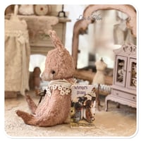 Image 3 of Vintage style Pink Bunny by Whendi's Bears