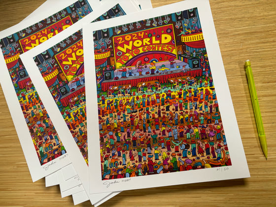 Image of 2024 World Yo-Yo Contest PRINTS 8x11