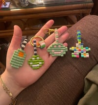 Image 1 of Macro Bag Charms – Oversized Beaded Statement Clips