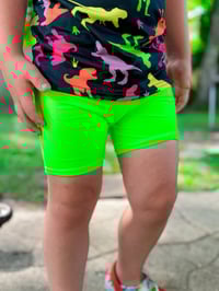 Image 1 of Electric Glow Biker Shorts