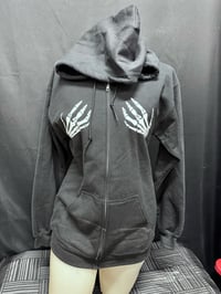 Image 1 of Women’s Skeleton Hands Hoodie (Black)