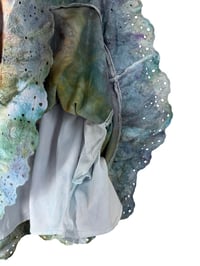 Image 3 of ♻️ UPCYCLED S American Eagle Peasant Mini Dress in Earthy Ice Dye