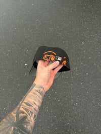 Image 4 of BLACK TWO TONE LOGO BALTIMORE ORIOLES CUSTOM FITTED CAP