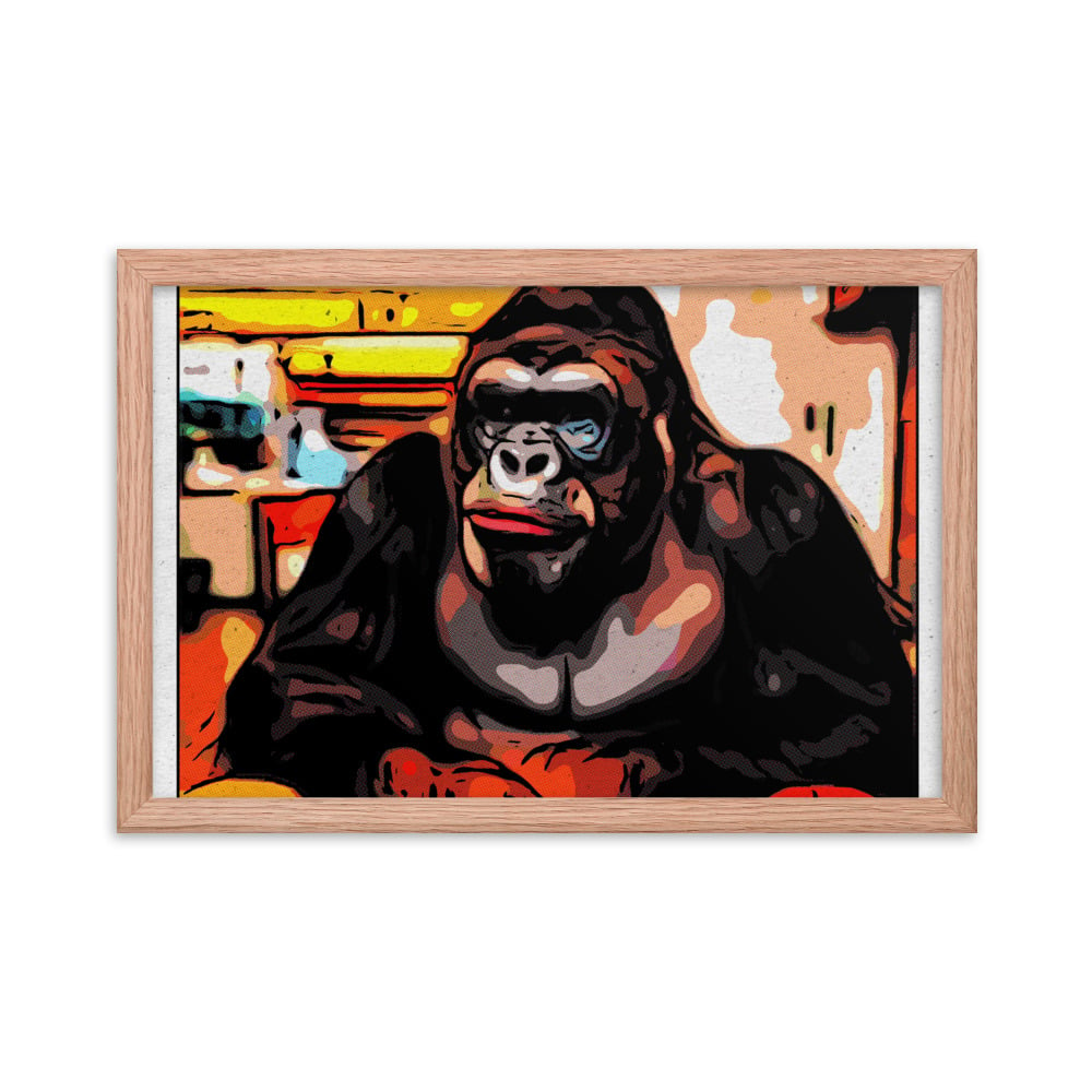 ZEN EXP - Hungry-Rilla Framed photo paper poster