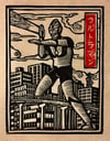 Ultraman Block Print