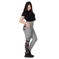 Image 2 of Gray Beauty and A Beast Leggings with pockets