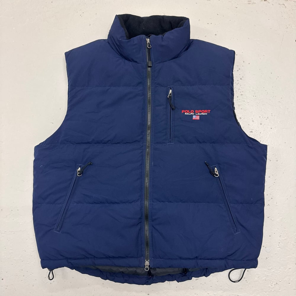 Image of 1990s Ralph Lauren Polo Sport Down Fill Gilet, Size XL