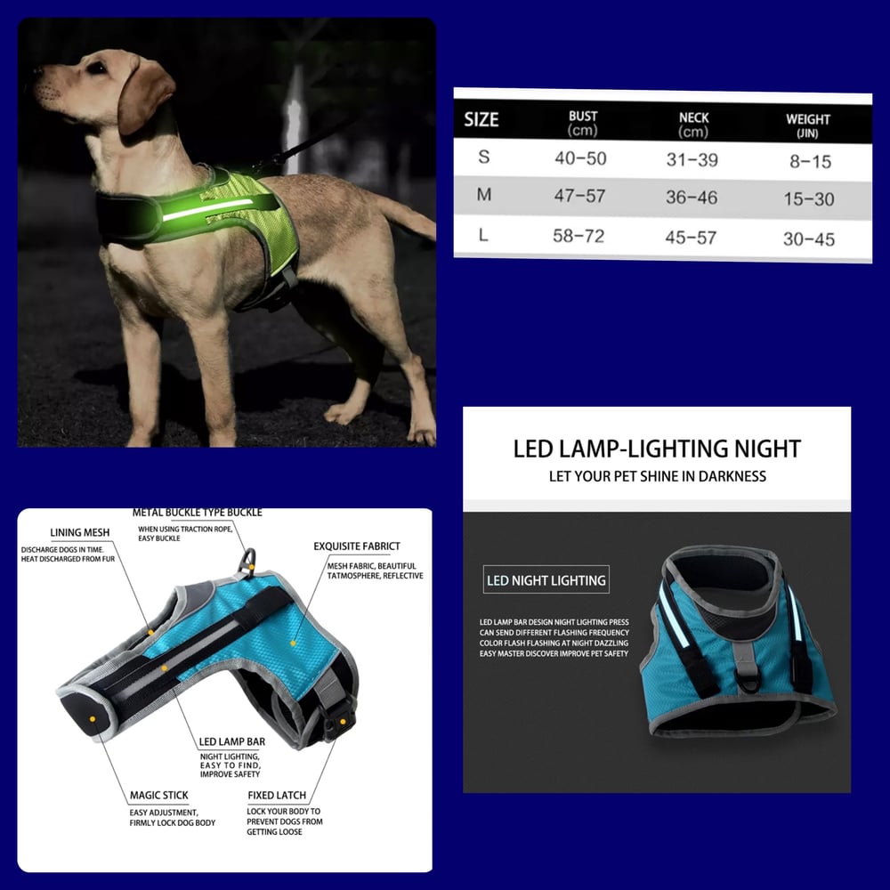Image of LED Pet Harness 