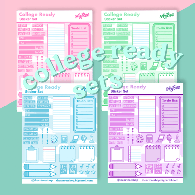 College Ready Sticker Sets