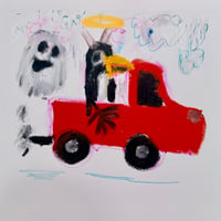Image 3 of The Red Truck Story painting