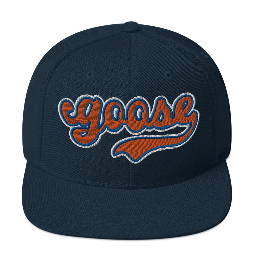 Orange Script Snapback Hat