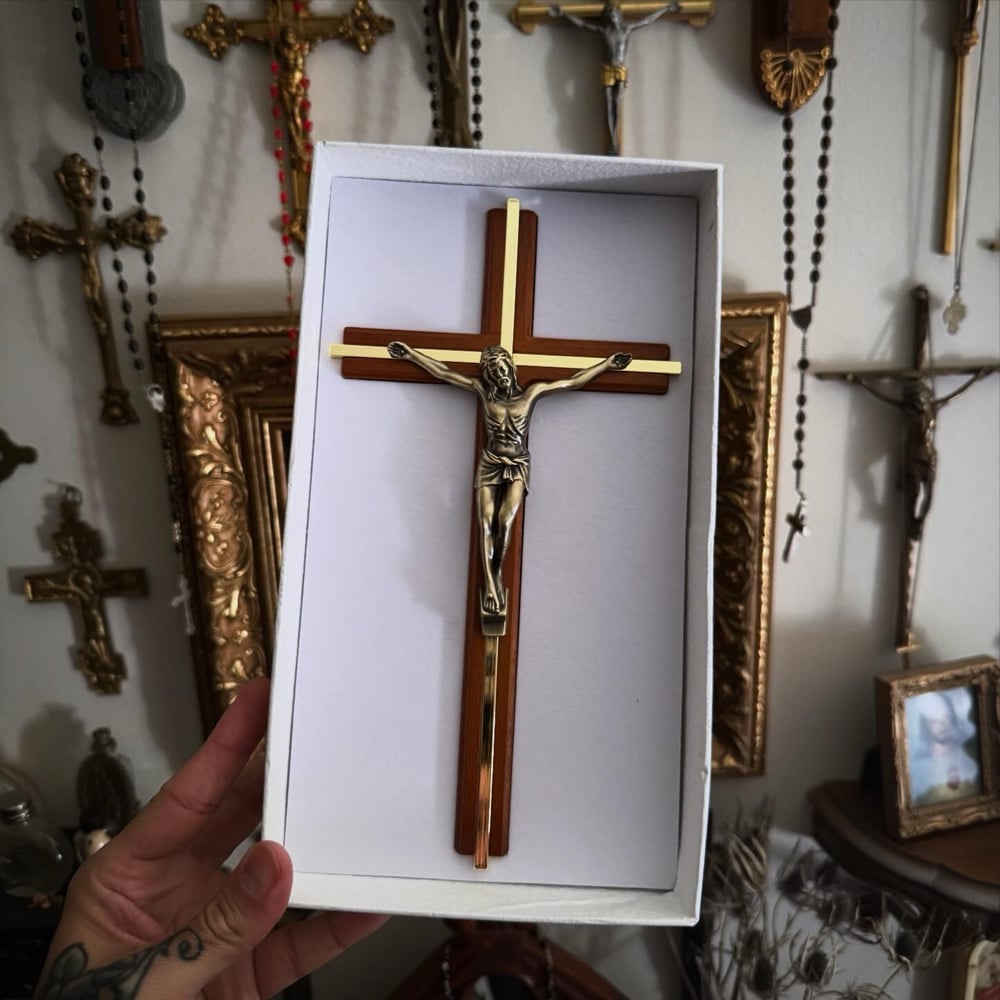 Image of Vintage Funeral Crucifix 