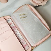 Image 6 of Slim Zippy Cash Wallet W/ Sparkle Effect ✨️