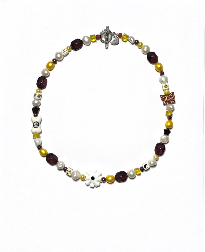 Image of red and yellow flowers