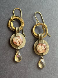 Image 1 of Captured flower earrings