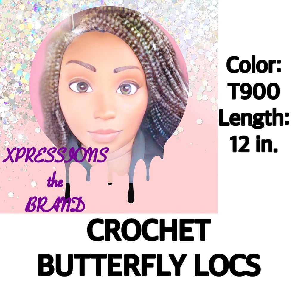 Image of Crochet Butterfly Locs 12in.