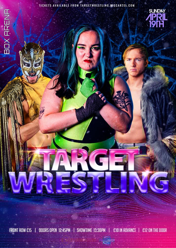 Image of Target wrestling Anniversary show-Live in Carlisle-April 19th-second row