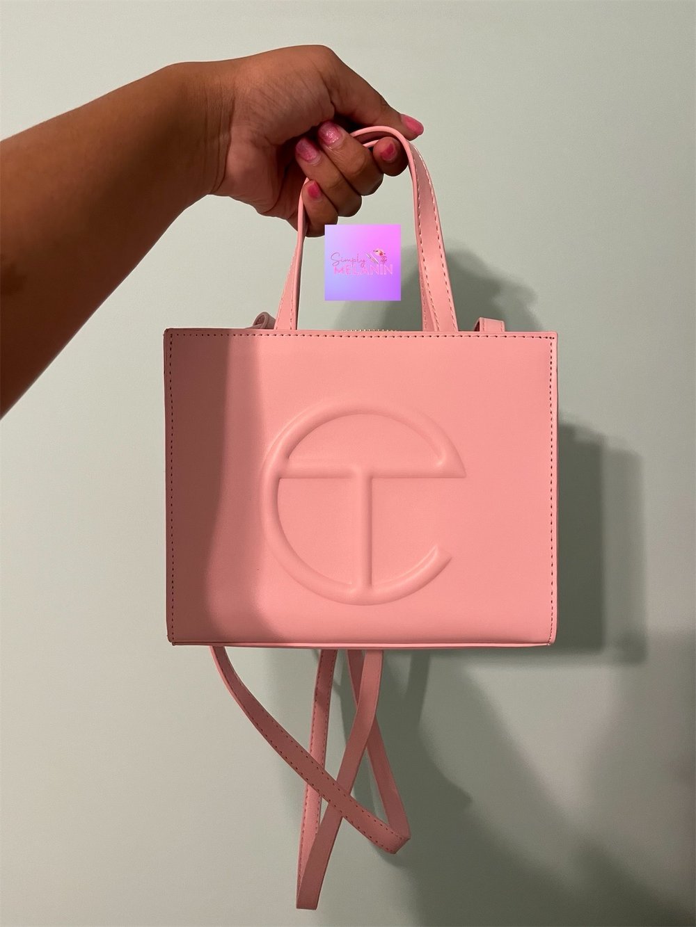 Image of small telfar bag 💜. 