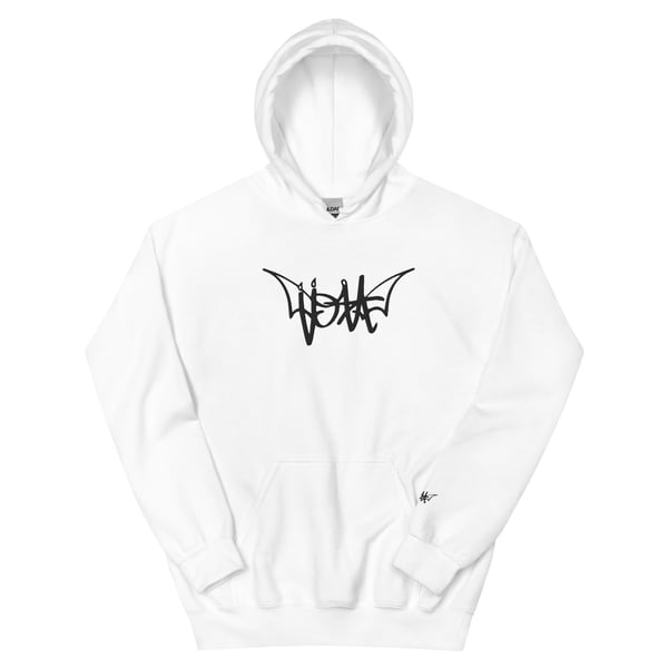 Image of BAT-TAG WHT/BLCK EMBROIDERED