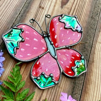 Image 2 of Butterfly Strawberry Suncatcher 