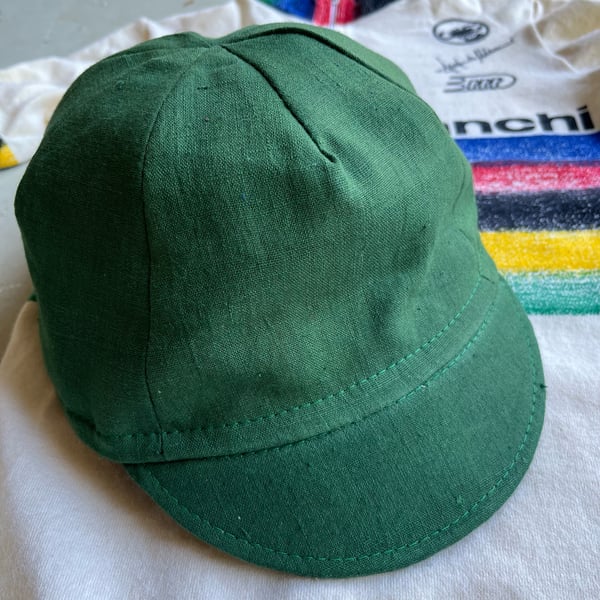 Image of Green/Indigo Cycling Cap (M/L)