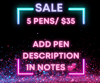 Pen Sale 