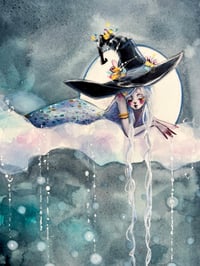 Image 3 of Ghealach - the moon witch- inktober 9