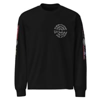 Image 1 of Premium Heavyweight Long Sleeve Shirt (Black)