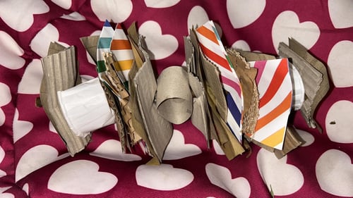 Image of Sticky kebab Throw and Chew Enrichment Toy