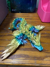 3D Printed Crystal Winged Dragon 