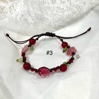 Image 5 of Floral Threaded Adjustable Bracelet
