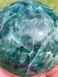 Image 6 of Rainbow Fluorite Crystal sphere #1809