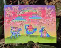 Image 3 of House Animals Print