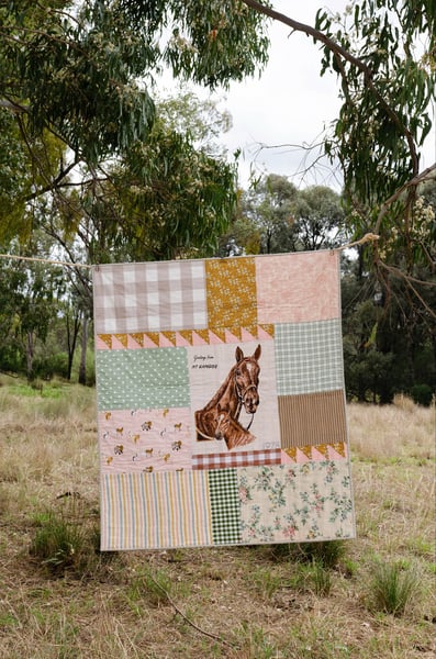 Image of Pony Paddock Quilt ~ Ready to Ship