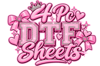 Image 1 of 4 PC DTF Heat Transfer Film Sheets