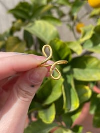 Image 1 of Gold spirals ring