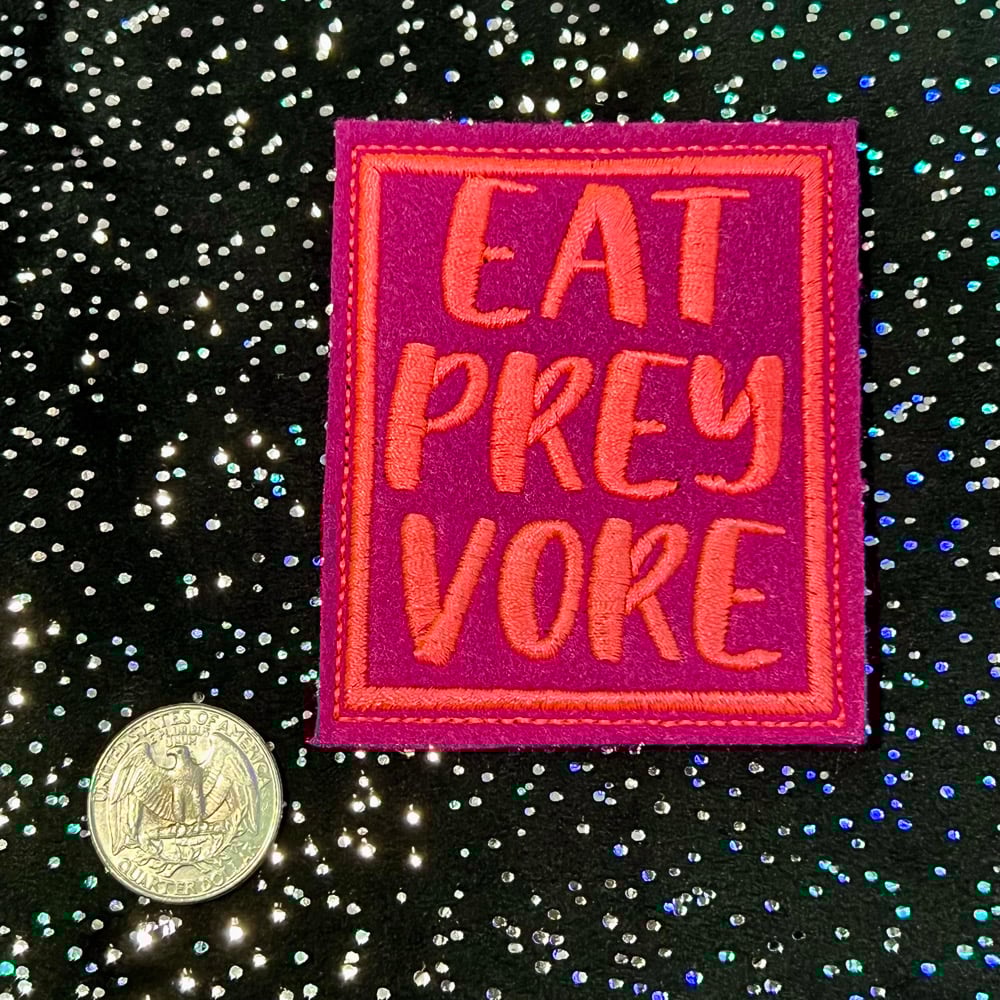 Image of Embroidered Patch: Eat Prey Vore