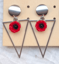 Boucles d'oreilles coqueliwoo triangle 