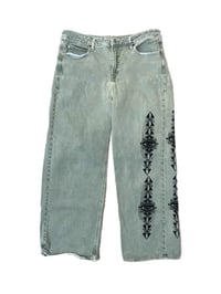 Image 1 of “Bloom” Washed Denim 34X34