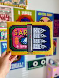 Image 1 of Sardines needlepoint kit 