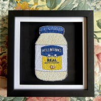 Image 1 of Stitched artwork - Hellmans - Mayonaise Jar