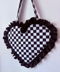Image 1 of 🏁 Checkmate Heart Tote