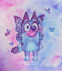 Image 1 of Butterfly Blue Heeler Print