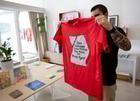 Image 4 of PRINT HOLE STUDIO TEE RED