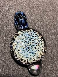 Image 1 of Silver squiggle with opal 