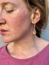 Image 2 of Glowing Citrine Hoops