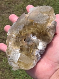 Image 3 of Barite & Yellow Cubic Fluorite From Beijing #2458